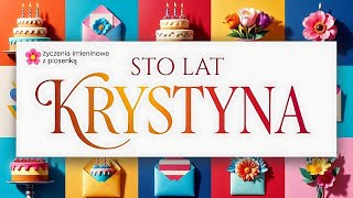Krystyna 🎙️ Piosenka na imieniny | Specjalne życzenia dla Krystyny 💌