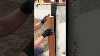 I’m just installing this post that will help hold up this house. That’s it. 😅#mountain #home #build