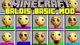 Minecraft BALDI'S BASICS MOD l SURVIVE AGAINST BALDI'S BASICS AT 3 AM! l Modded Mini-Game screenshot 5
