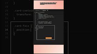 How to Create a 3D Flip Card Animation using #html &amp; #css