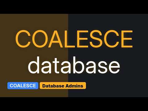 Databases: joining tables with full outer join and... COALESCE?