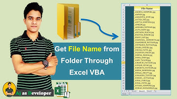 Get File Name from Folder Through Excel VBA |