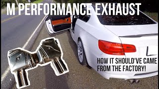 M Performance Exhaust thoughts and sound clips! - E92 M3 - MPE