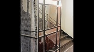 1936 gated elegant KONE elevator (md. KONE Evergreen) in Helsinki, Finland