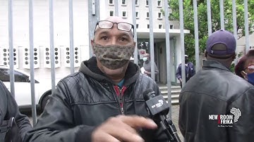 Hundreds of Capetonians queue outside the Labour Department for the COVID-19 UIF