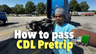 How To Pass Cdl Pretrip 2024 ( INCAB)