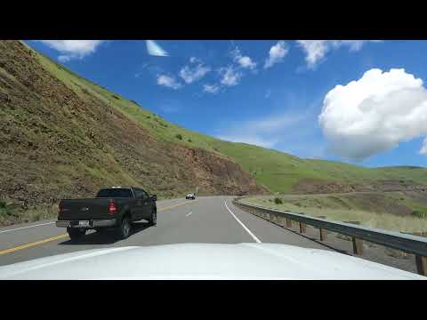 Driving from White Bird to Grangeville, Idaho  /  Steep Road, Turn A/C off / Summer 2022 Idaho Trip