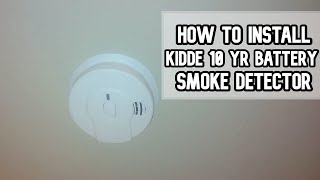 How to install Kidde 10 year battery smoke alarm detector DIY video #diy #smokedetector #kidde