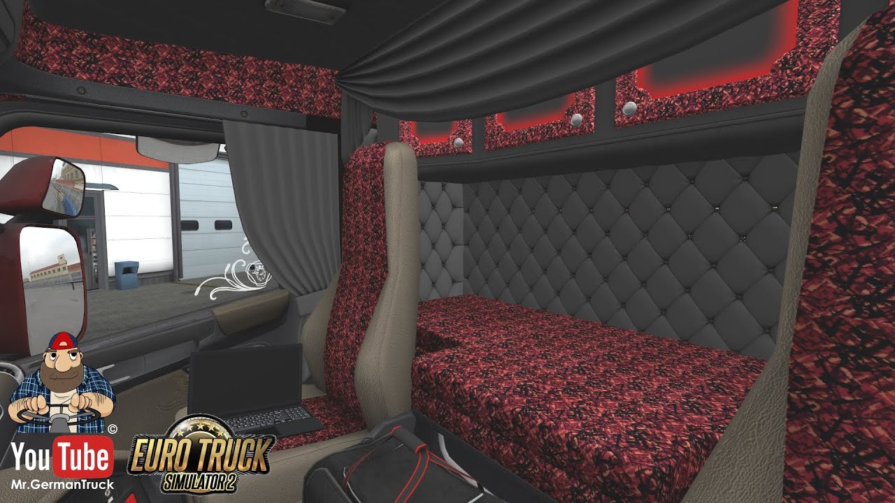 Ets2 V1 37 Scania Rjl Custom Interior Mod 6 Various Youtube