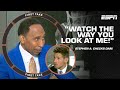 Stephen A. tells Dan Orlovsky to WATCH the way he LOOKS AT HIM 😳 | First Take