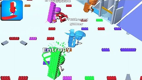 BRIDGE RACE ALL SKINS UNLOCKED GAMEPLAY WALKTHROUGH PART 8 ALL LEVELS #30