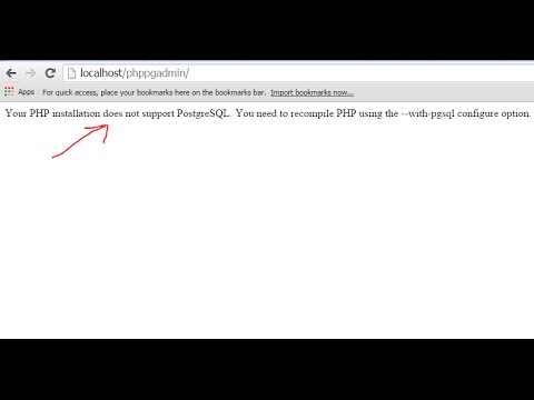 Phppgadmin problem : Your PHP installation does not support PostgreSQL. You need to recompile PHP
