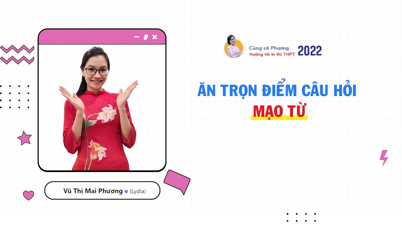 ĂN TRỌN ĐIỂM CÂU HỎI MẠO TỪ TRONG ĐỀ THI @CôVũMaiPhươngOfficial