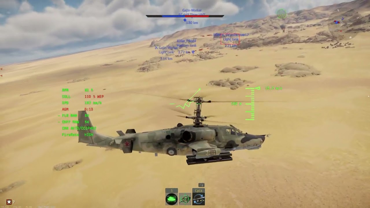 War Thunder Tank Assault Sinai Ka-50