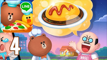 LINE CHEF - Gameplay Walkthrough - Part 4 - Mr.Omelet (iOS,Android)