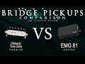 Dimarzio tone zone vs emg 81  bridge pickup guitar tone comparison demo