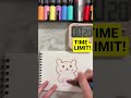 Can I Draw a cup bear in 1 Minute? ⏱️ | Cute Drawing ASMR (No Talking)