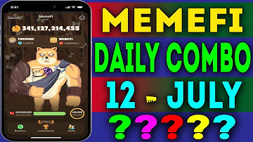 Memefi Daily Combo 12 July 2024 | today memefi 4,000,000 coin