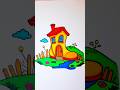 Satisfying Marker Sounds: Whimsical Boot Cottage in a Serene Landscape with Magical Animation