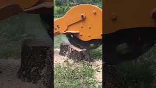 The Trackless Vehicles Stump Grinder is a key tool in parks maintenance!