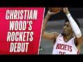 Christian wood erupts for 27 pts  10 reb in rockets debut