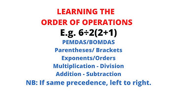 Easiest way to learn the Order of Operations ||Chris Maths Academy
