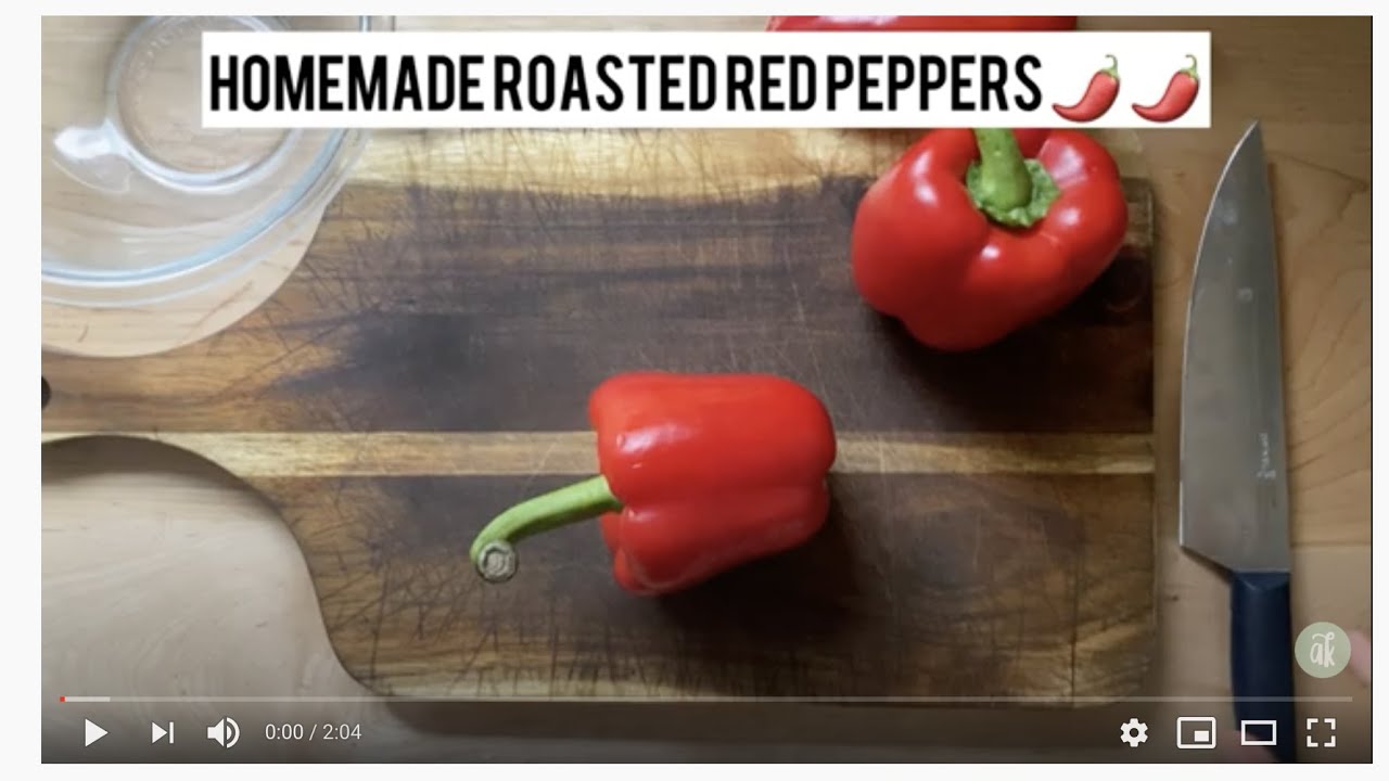 Homemade Roasted Red Peppers