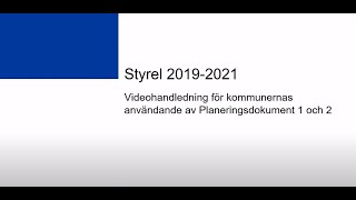 Kommuner - planering av styrel 2019-2021 | Energimyndigheten