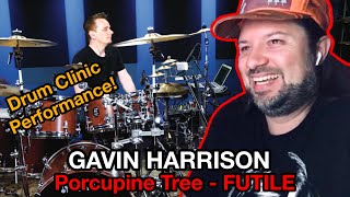 REACTION! 🥁 GAVIN HARRISON Live Drum Clinic Performance PORCUPINE TREE Futile