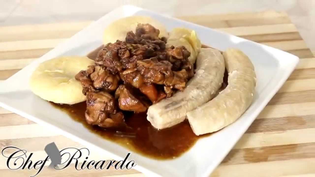 Yam Banana Dumpling Served With Brown Stew Chicken | Recipes By Chef Ricardo | Chef Ricardo Cooking