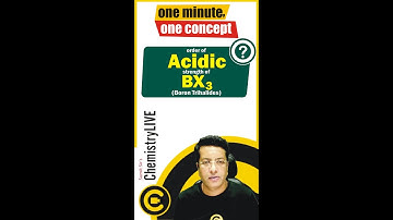 Acidic strength of Boron Trihalides | Effect of P-pi P-pi Back bonding #shorts