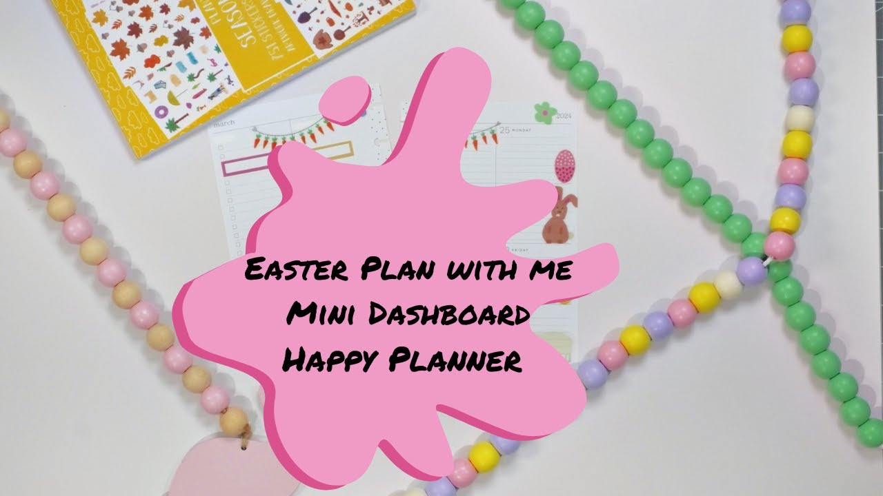 Plan with me mini dashboard Happy Planner - YouTube