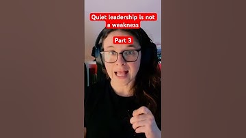 Quiet leadership is not a weakness part 3 #introvert #leadershiptips #motivation