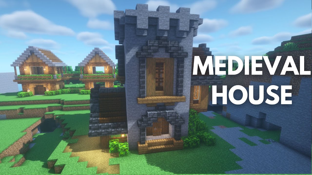 How to build a Medieval House in Minecraft #minecraft - YouTube
