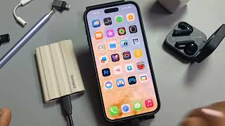 iPhone 17/17 Pro Max/Air | How to Safely Eject Samsung T7 Shield SSD from iPhone | iOS Storage Guide