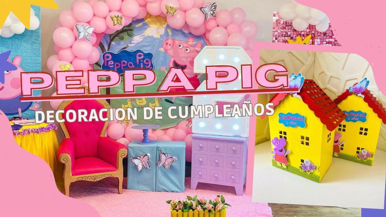 Decoración de cumpleaños PEPPA PIG by Ferchaliz Chic 