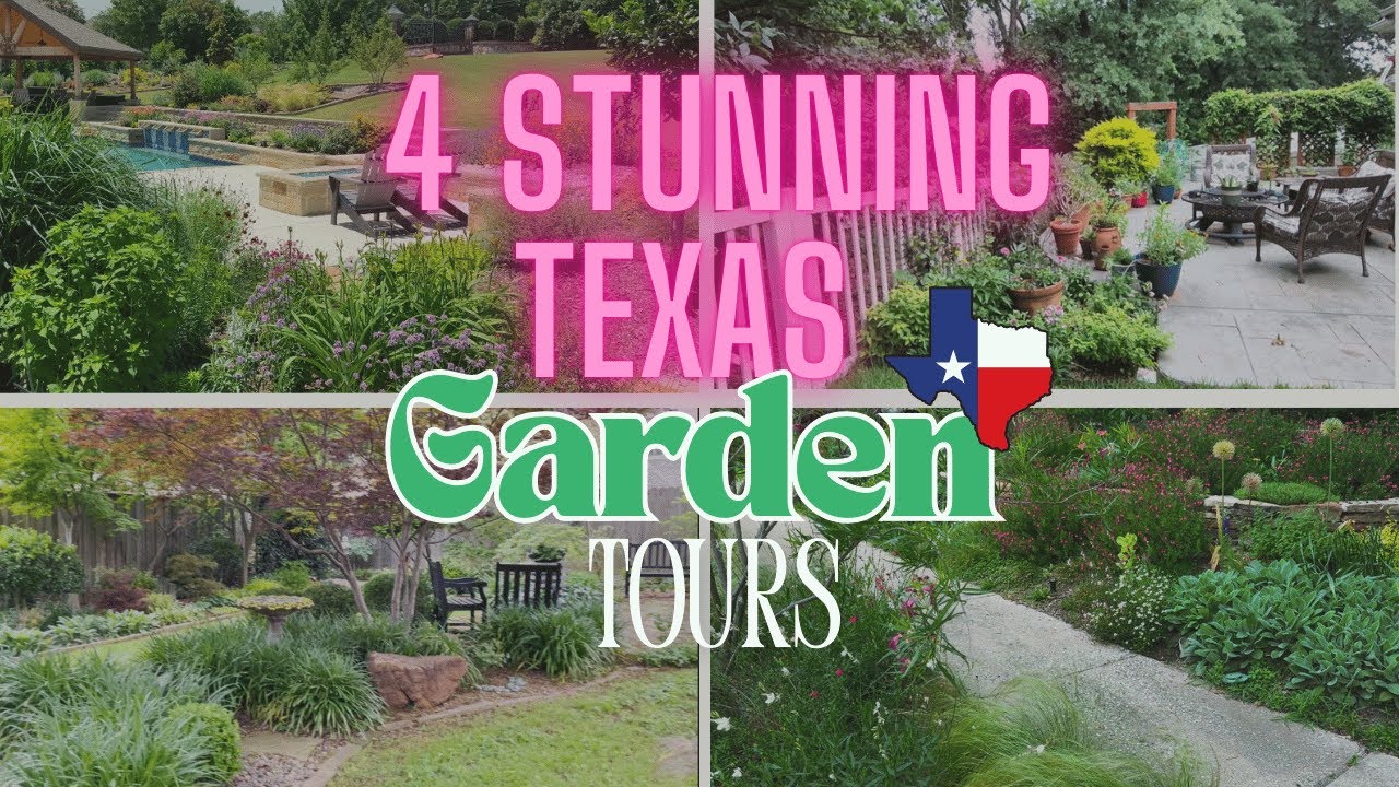 4 BEAUTIFUL TEXAS GARDEN TOURS...YOU HAVE TO SEE! 🌼 Texas Gardens Zone 8 | Gardening in Texas Heat