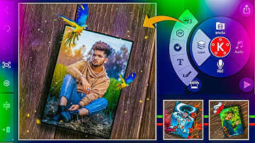 Photo album style whatsapp status video making in kinemaster in telugu