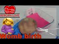 Birth of a Mini Silicone baby in the womb | Reborn Love