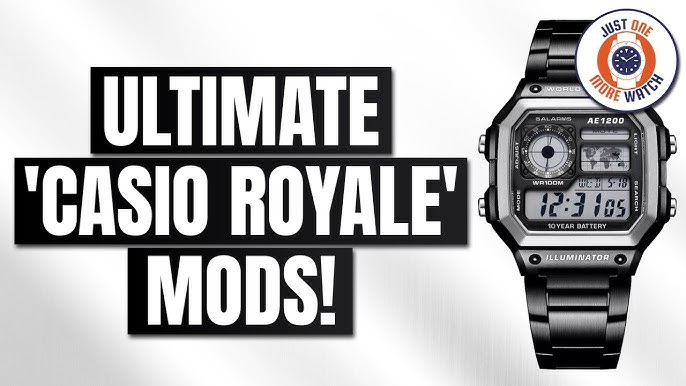 Modified Casio World Time Royale Watch Review AE1200WH – StrapHabit