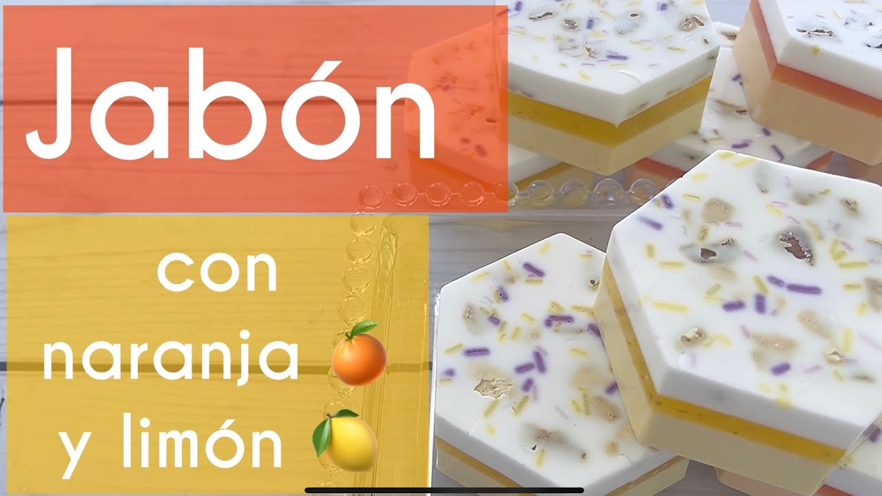 🍋🍊Jabón con Naranja y Limón 🍊🍋/Lemon and orange handmade SOAP/