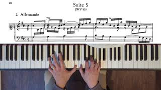 French Suite No. 5 in G major, BWV 816 (part 1)