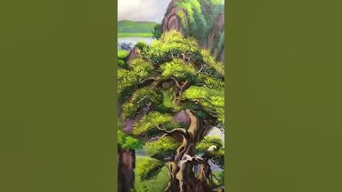 Vẽ tranh tường sơn thủy hữu tình – Vẽ tranh tường Hà Nội rẻ đẹp 0799110022 19