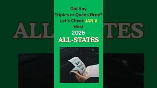 👉 Triples & Quads CHECK for JAN 6, 2026!  Lottery 🔢#Pick3 #Pick4 #LotteryUpdate #WinningNumbers