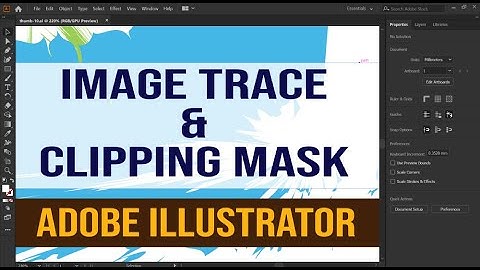 Image Trace and Clipping Mask | Adobe Illustrator