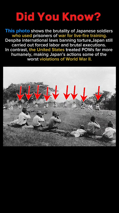 Japan Used Prisoners of War for Live-Fire Training — An Act of Extreme Brutality #ww2 #history