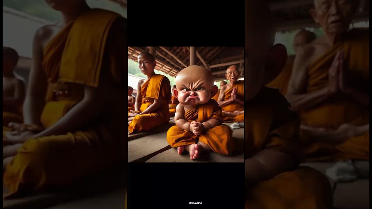 🤯👀Cute_Monk_Funny_Face 