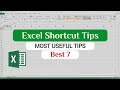 Top 7 Microsoft Excel Tips and Tricks | Excel Shortcut and Tricks