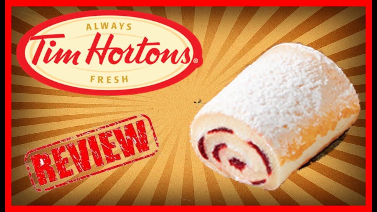 ♥Tim Hortons Raspberry Vanilla Jelly Roll Food Review♥Dec 4th 2018