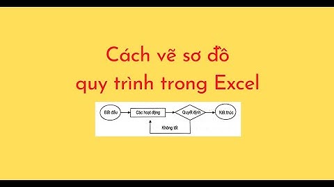 Cách vẽ sơ đồ quy trình trong Excel